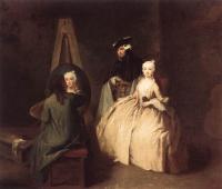 Pietro Longhi - Painter in his Studio